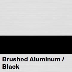 Brushed Aluminum/Black FLEXIBRASS .020IN - Rowmark FlexiBrass